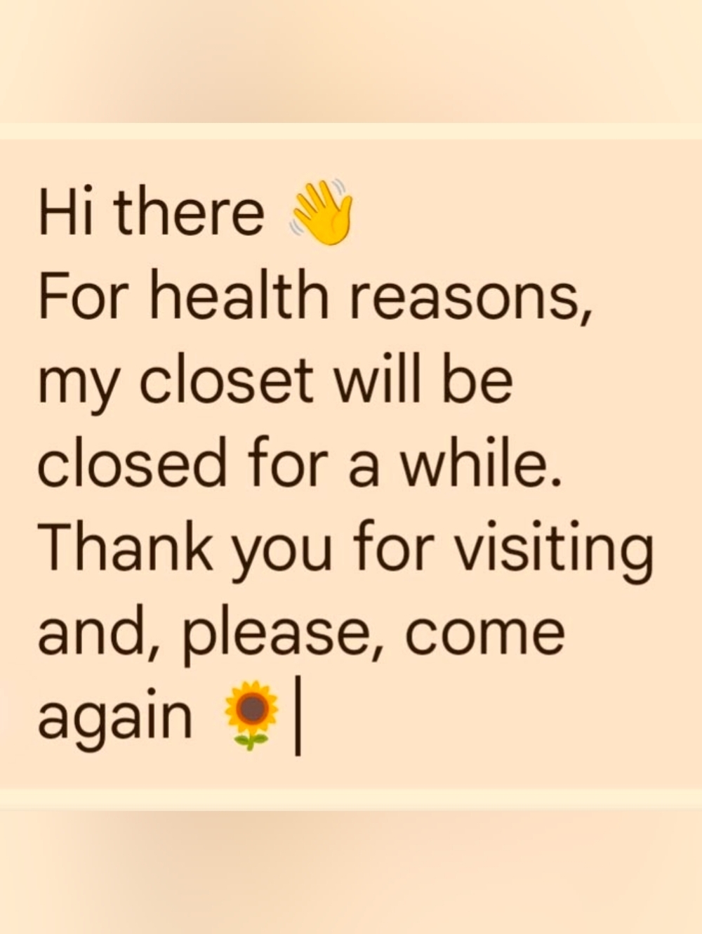 Please Come Over In A Few Weeks ‼️